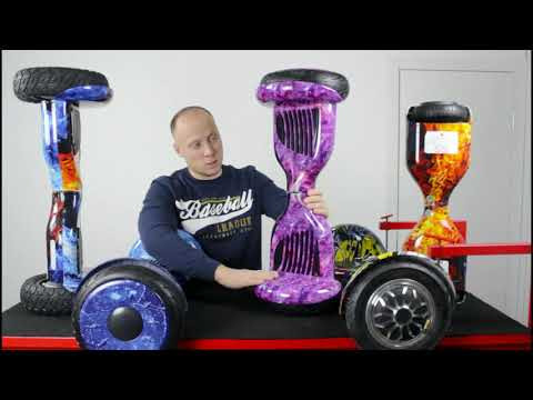 Гироскутер с Влагозащитой Smart Balance 10" c Приложением и Самобалансировкой (Фиолетовый космос) Видео